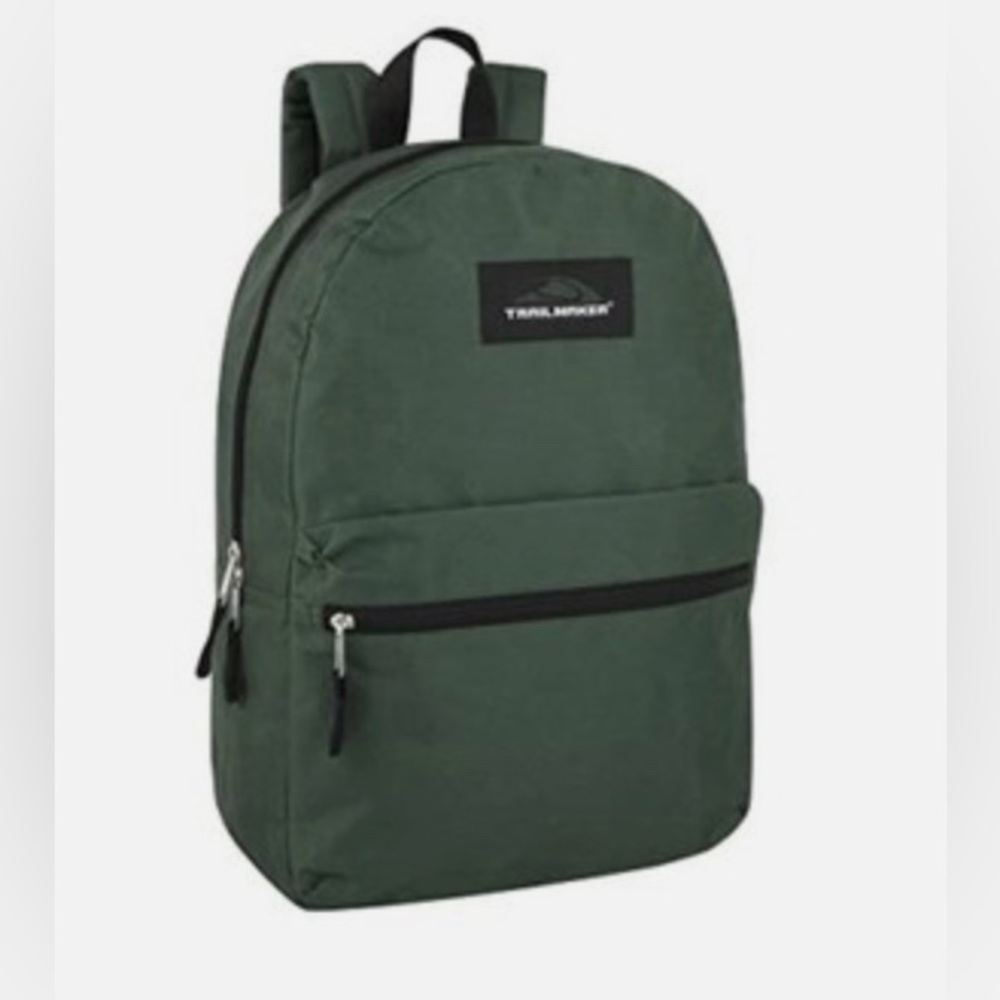 Green Canvas Backpack with Adjustable Straps